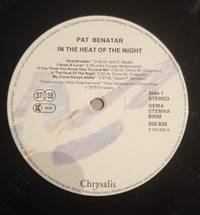 Pat Benatar : In The Heat Of The Night (LP, Album, RE, whi)