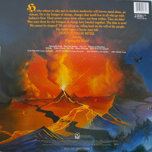 Manowar : Fighting The World (LP, Album)