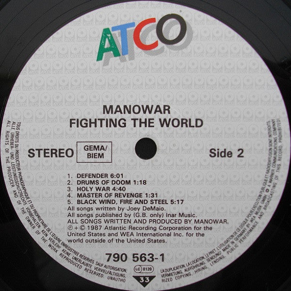 Manowar : Fighting The World (LP, Album)