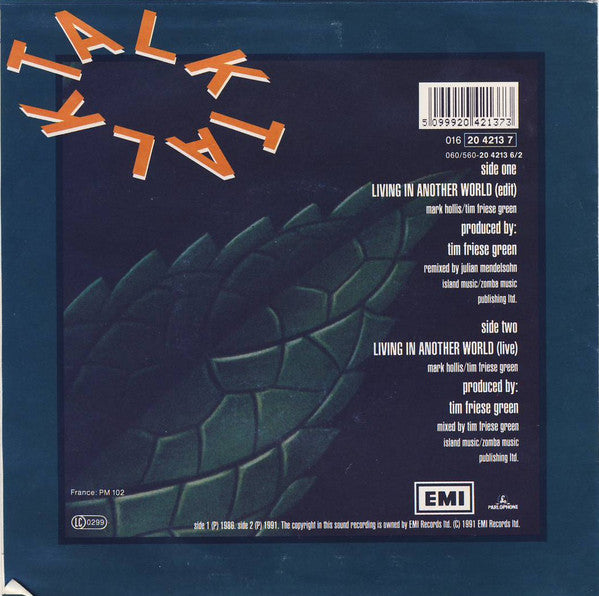 Talk Talk : Living In Another World (Remix '91) (7", Single)