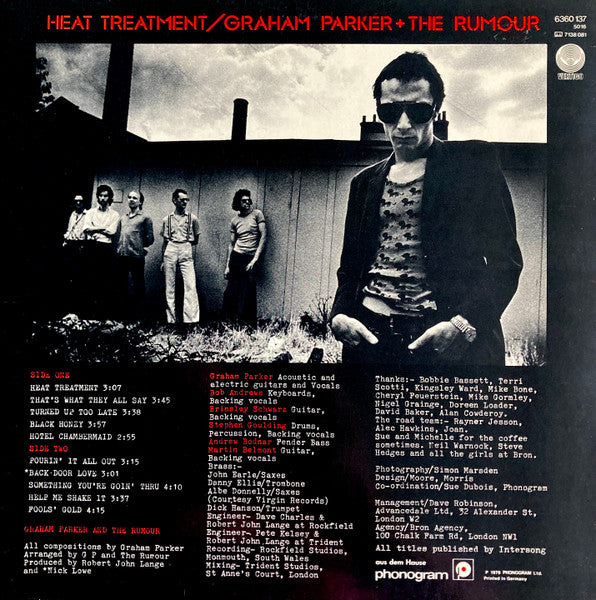 Graham Parker And The Rumour : Heat Treatment (LP, Album)