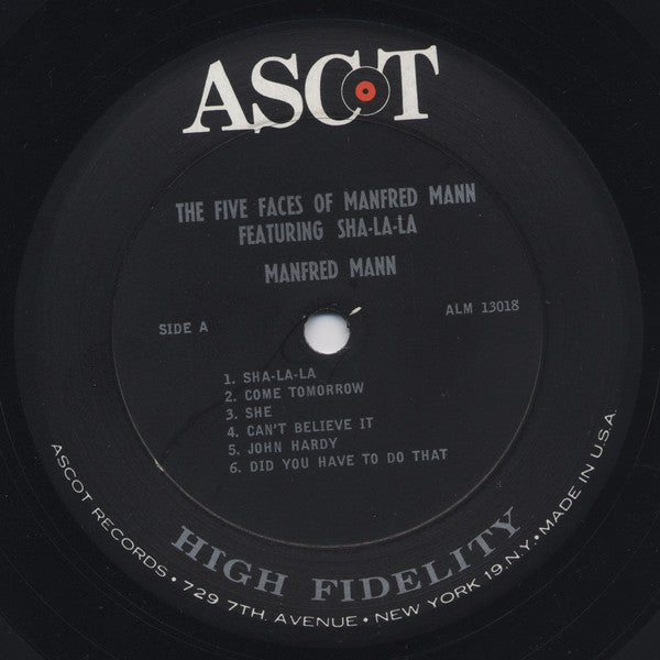 Manfred Mann : The Five Faces Of Manfred Mann (LP, Album, Mono, Pit)
