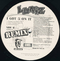 Luniz : I Got 5 On It (Remix) (12", Promo)