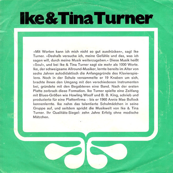 Ike & Tina Turner : River Deep - Mountain High / Save The Last Dance For Me (7", Single)