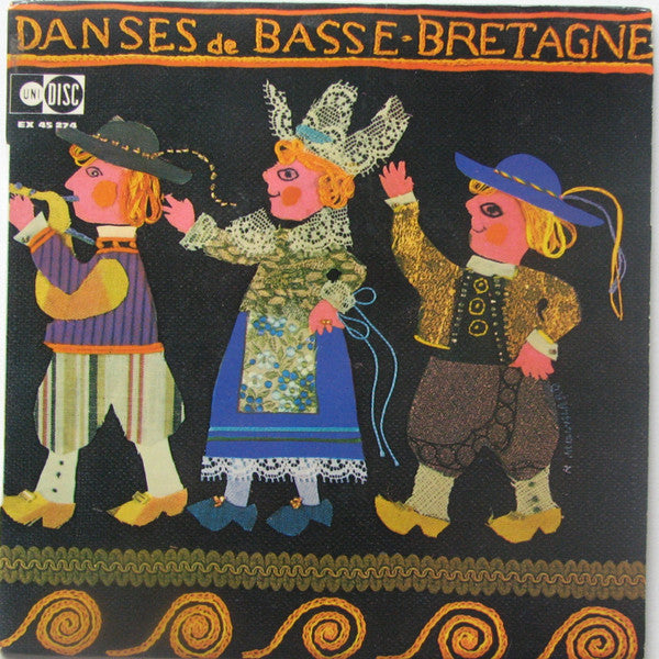Michel Bozec, Roger Lostanlen, Pierre-Yves Moign : Danses De Basse Bretagne (7", EP)
