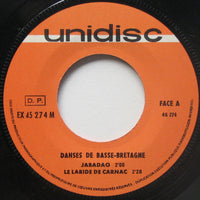 Michel Bozec, Roger Lostanlen, Pierre-Yves Moign : Danses De Basse Bretagne (7", EP)