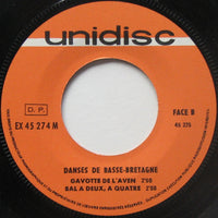 Michel Bozec, Roger Lostanlen, Pierre-Yves Moign : Danses De Basse Bretagne (7", EP)
