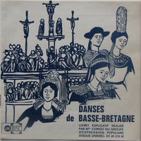 Michel Bozec, Roger Lostanlen, Pierre-Yves Moign : Danses De Basse Bretagne (7", EP)
