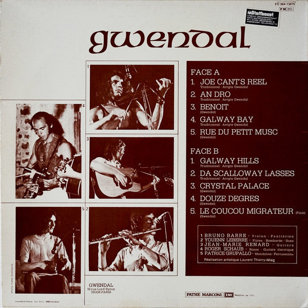 Gwendal : Gwendal (LP, Album, RE)