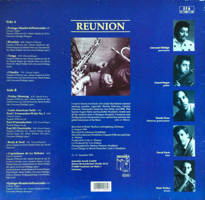 Paquito D'Rivera & Arturo Sandoval : Reunion (LP)