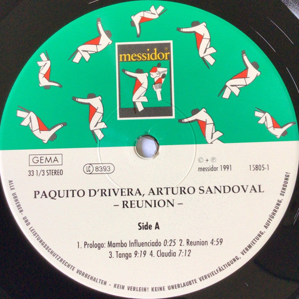 Paquito D'Rivera & Arturo Sandoval : Reunion (LP)