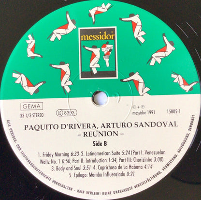 Paquito D'Rivera & Arturo Sandoval : Reunion (LP)