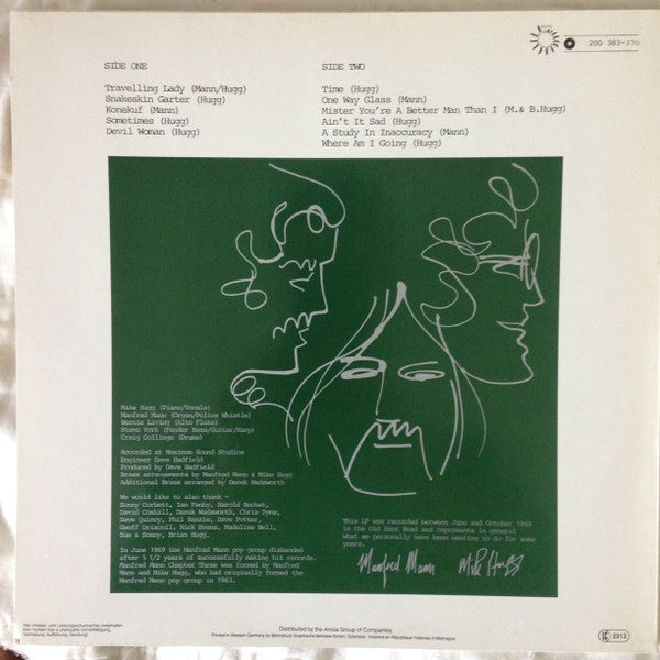 Manfred Mann Chapter Three : Manfred Mann Chapter Three (LP, Album, RE)