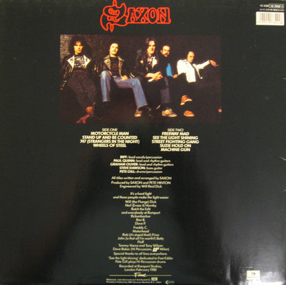 Saxon : Wheels Of Steel (LP, Album, RE)