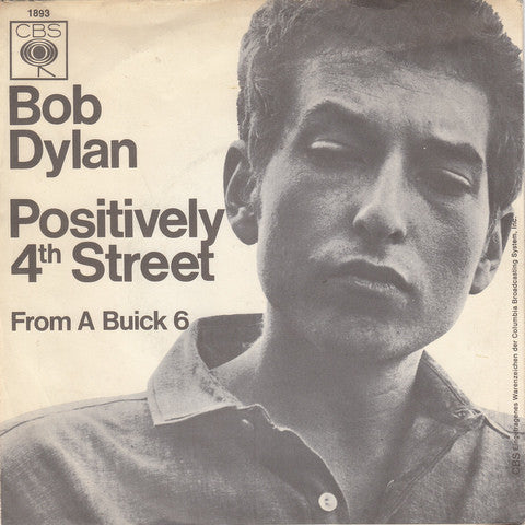 Bob Dylan : Positively 4th Street (7", Single, Mono)
