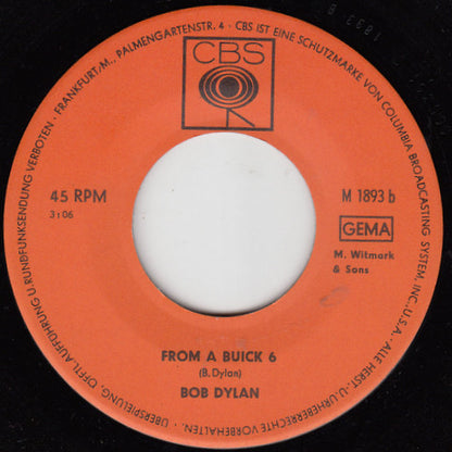 Bob Dylan : Positively 4th Street (7", Single, Mono)