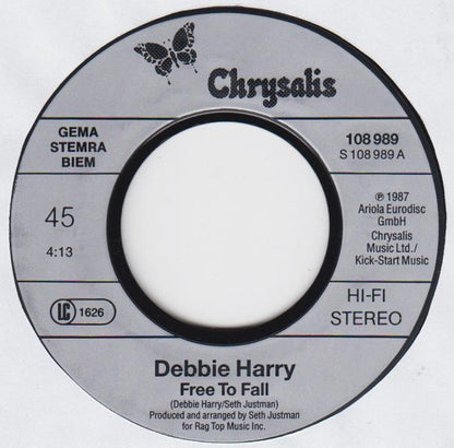 Debbie Harry* : Free To Fall (7", Single)