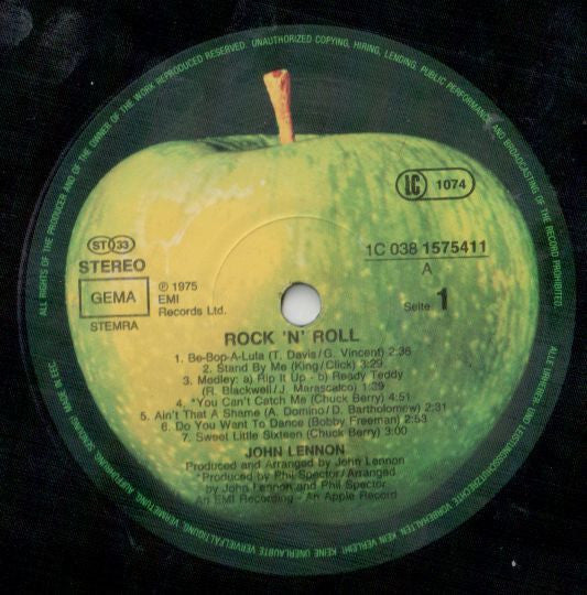 John Lennon : Rock 'N' Roll (LP, Album, RE)