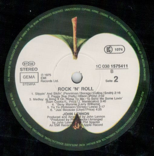 John Lennon : Rock 'N' Roll (LP, Album, RE)