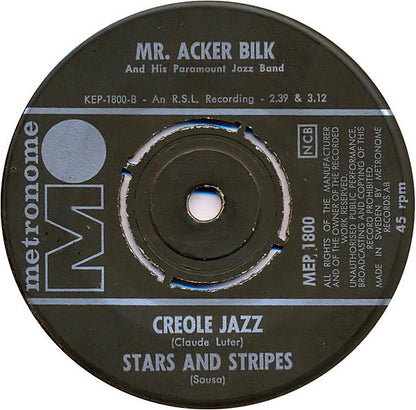 Mr. Acker Bilk* : Stranger On The Shore (7", EP, Bla)