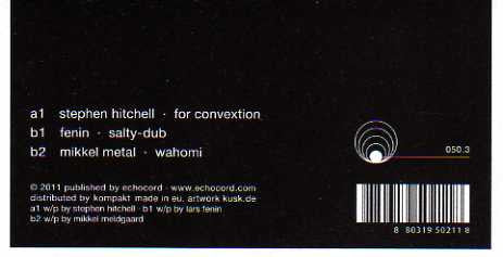 Various : Echocord · Jubilee Comp. (Part 3) (12", Comp)