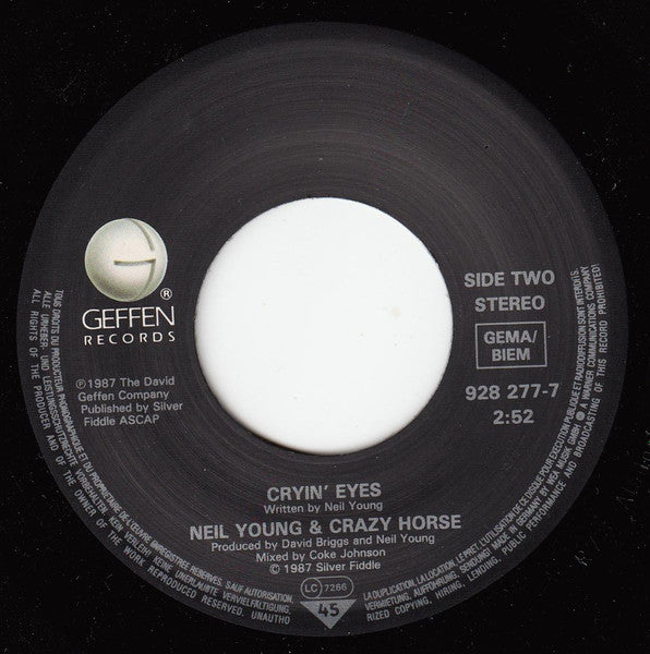 Neil Young & Crazy Horse : When Your Lonely Heart Breaks (7", Single)