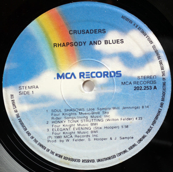 The Crusaders : Rhapsody And Blues (LP, Album, Gat)