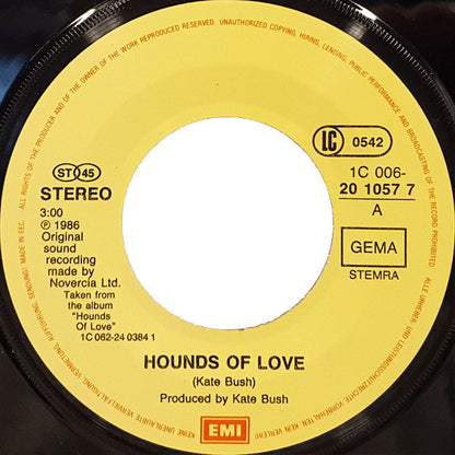 Kate Bush : Hounds Of Love (7", Single)