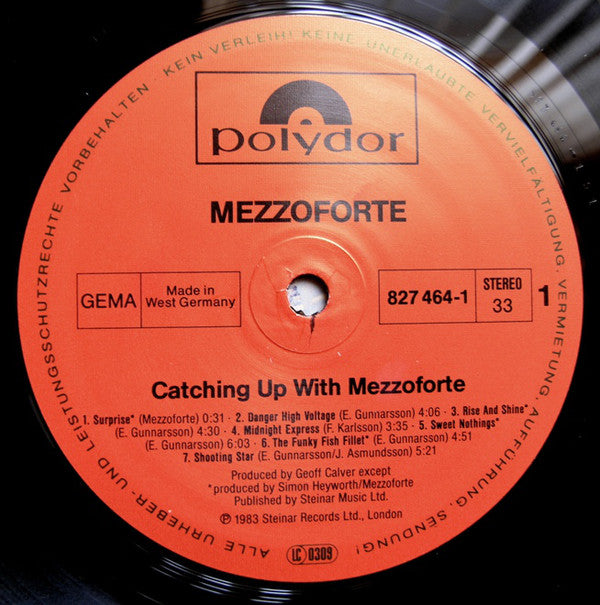 Mezzoforte : Catching Up With Mezzoforte (LP, Comp)