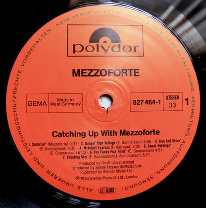 Mezzoforte : Catching Up With Mezzoforte (LP, Comp)