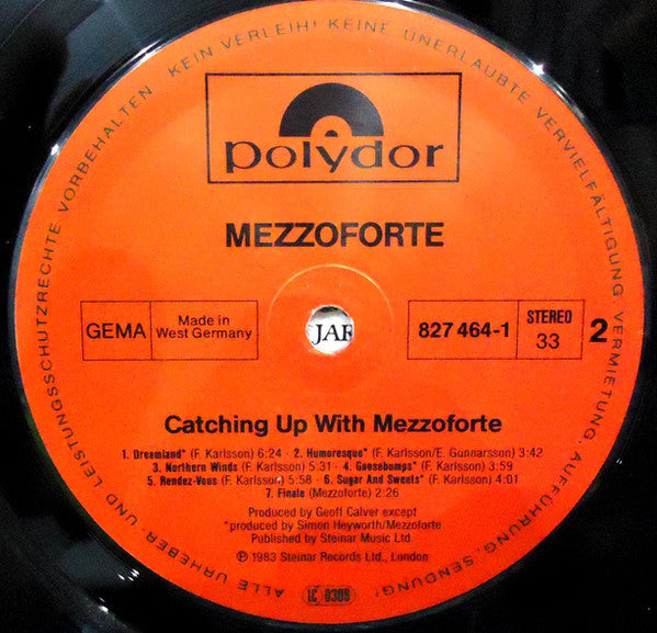 Mezzoforte : Catching Up With Mezzoforte (LP, Comp)