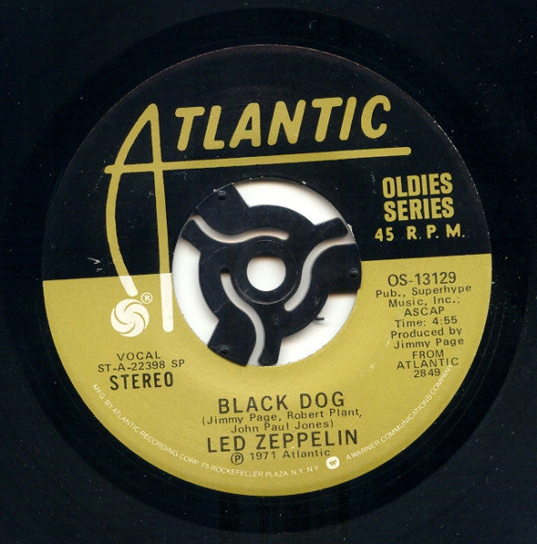 Led Zeppelin : Black Dog (7", Single, RE, SP )