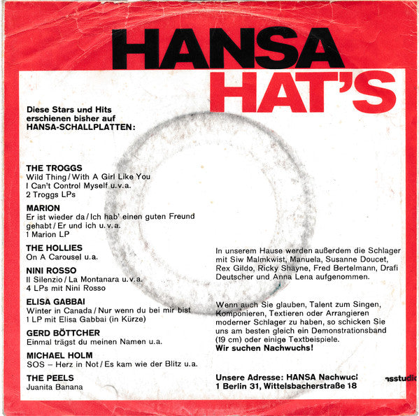 Peter Janes : Go Home Ulla (7", Single)