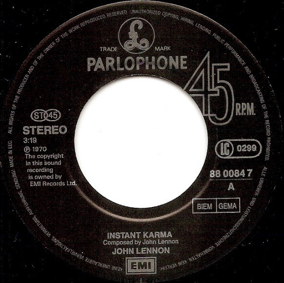 Lennon* : Instant Karma! (7", Single)