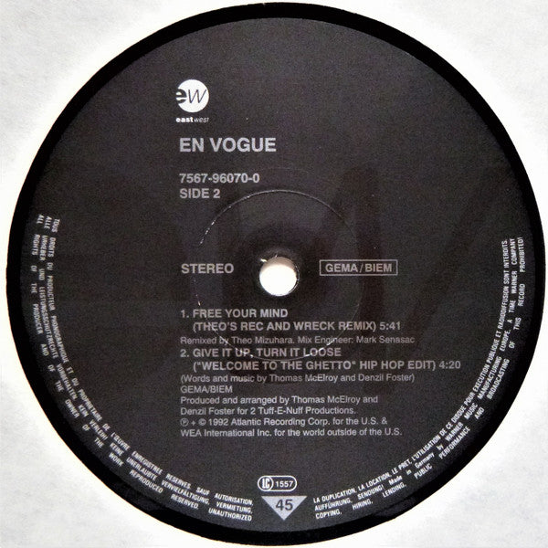 En Vogue : Give It Up, Turn It Loose (12", Maxi)