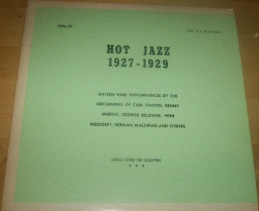 Various : Hot Jazz 1927-1929 (LP, Comp, Ltd, Gre)