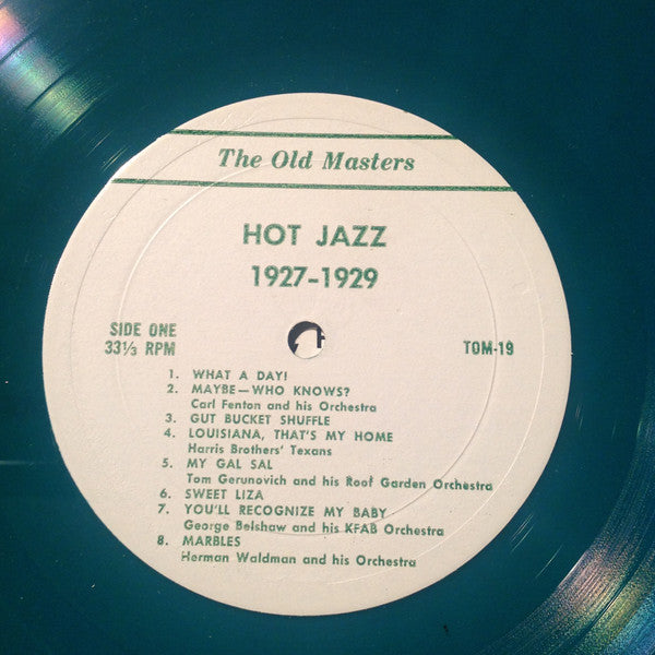 Various : Hot Jazz 1927-1929 (LP, Comp, Ltd, Gre)