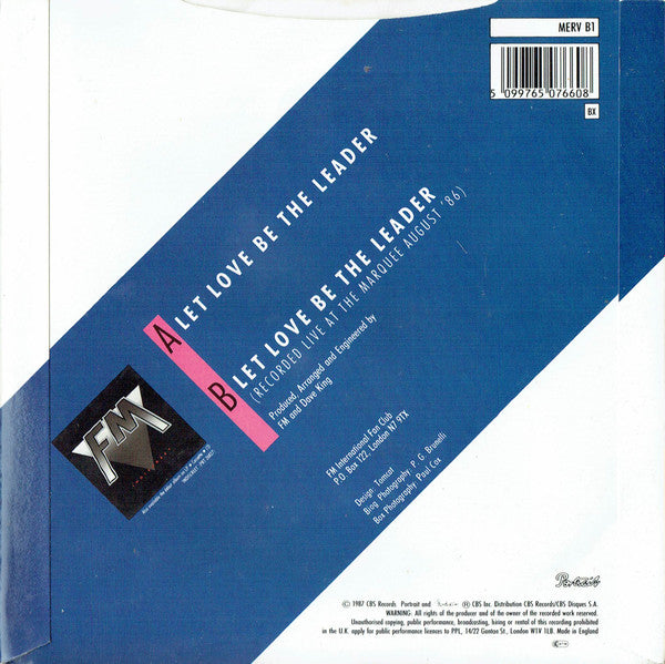 FM (6) : Let Love Be The Leader (7", Single + Box, Ltd, Num)