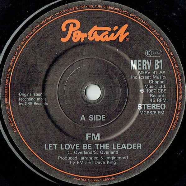 FM (6) : Let Love Be The Leader (7", Single + Box, Ltd, Num)