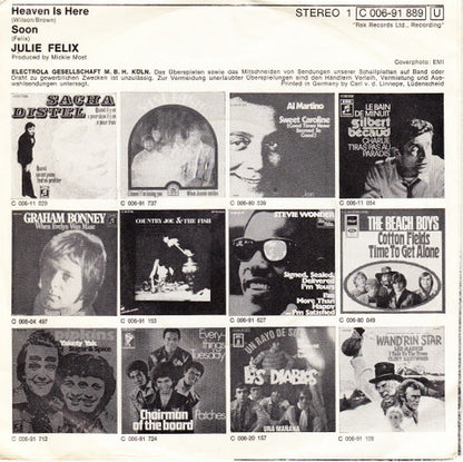 Julie Felix : Heaven Is Here (7", Single)
