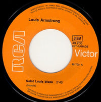 Louis Armstrong : Saint Louis Blues / Basin Street Blues (7")