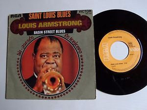 Louis Armstrong : Saint Louis Blues / Basin Street Blues (7")