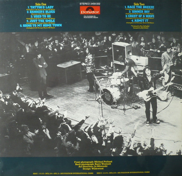 Rory Gallagher : The Best Years (LP, Comp)