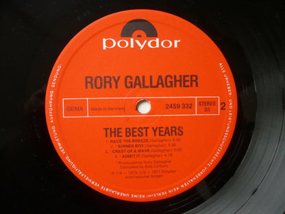 Rory Gallagher : The Best Years (LP, Comp)