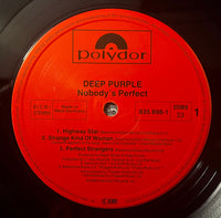 Deep Purple : Nobody's Perfect (2xLP, Album)