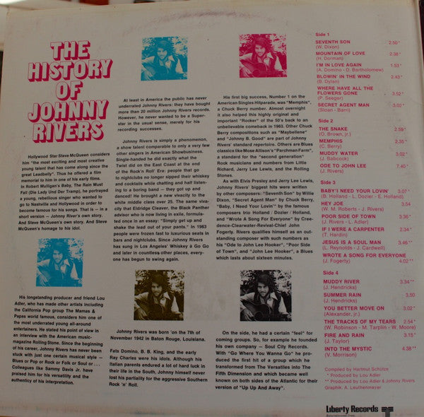 Johnny Rivers : The History Of Johnny Rivers (2xLP, Comp, Gat)