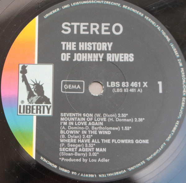 Johnny Rivers : The History Of Johnny Rivers (2xLP, Comp, Gat)