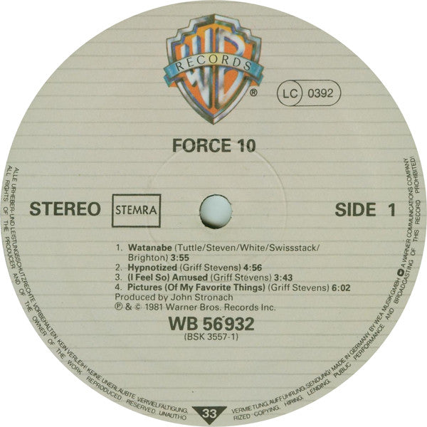 Force 10 (2) : Force 10 (LP, Album)
