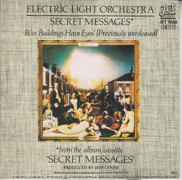 Electric Light Orchestra : Secret Messages (7", Single, Lar)