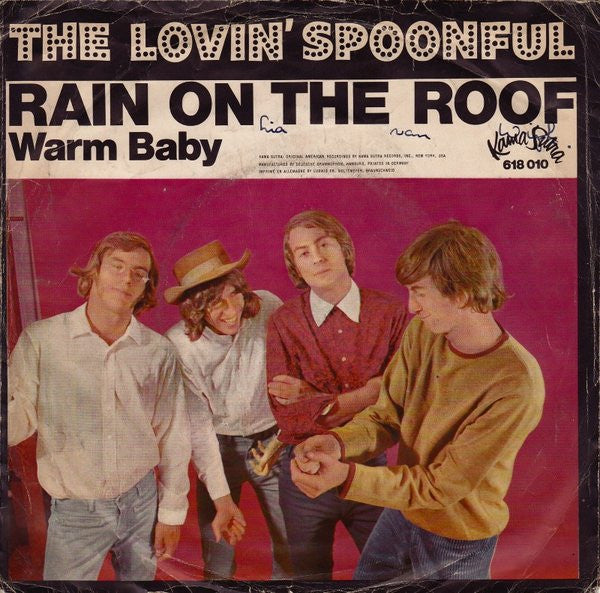 The Lovin' Spoonful : Rain On The Roof (7", Single)